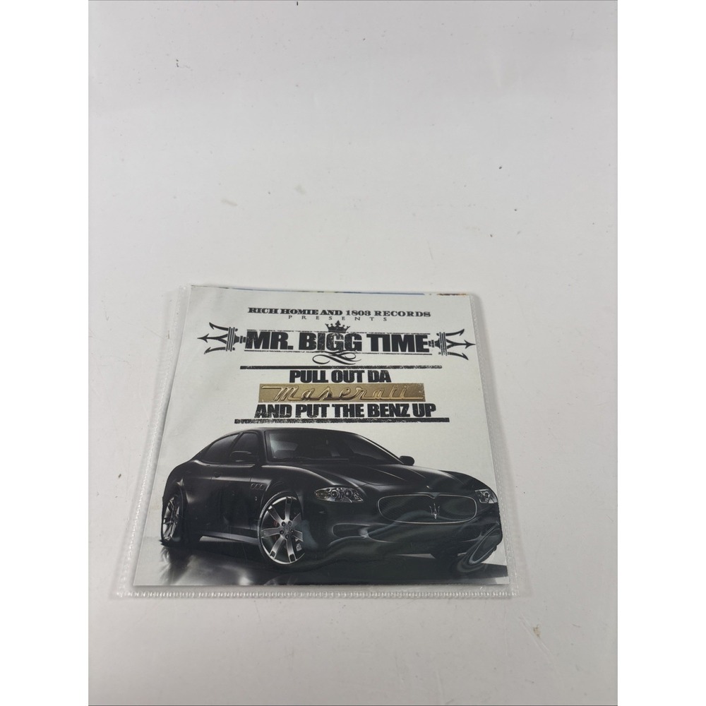 Mr. Bigg Time – Pull Out Da Maserati CD Single Rap Hip Hop Indie 1808 Records